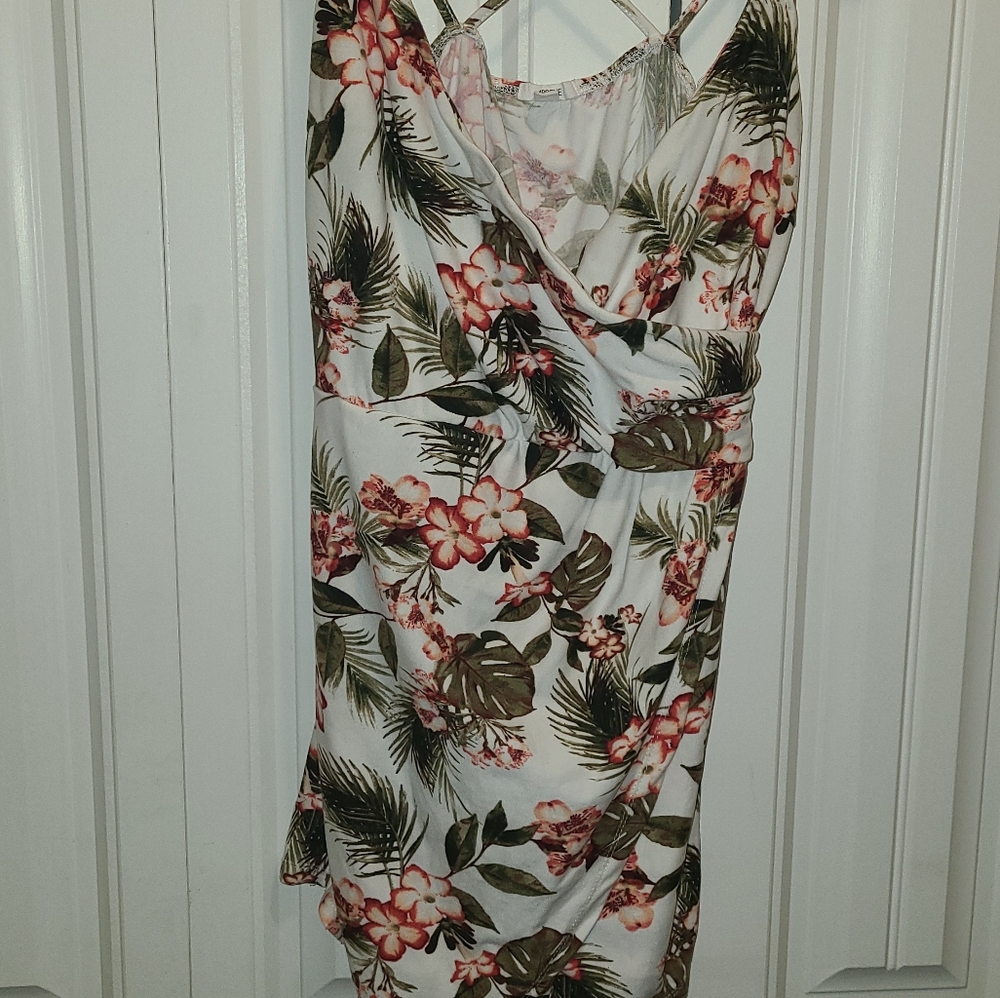 White floral romper